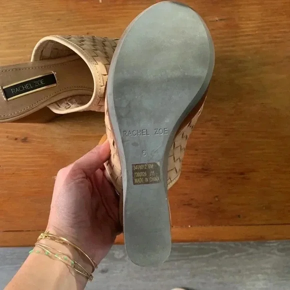 Rachel Zoe woven leather wedges NWOT - Picture 3 of 3